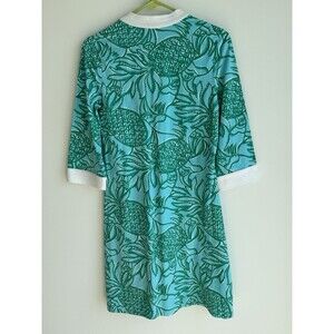 Lilly Pulitzer-XS-Green & Blue-White Trim-100% Cotton